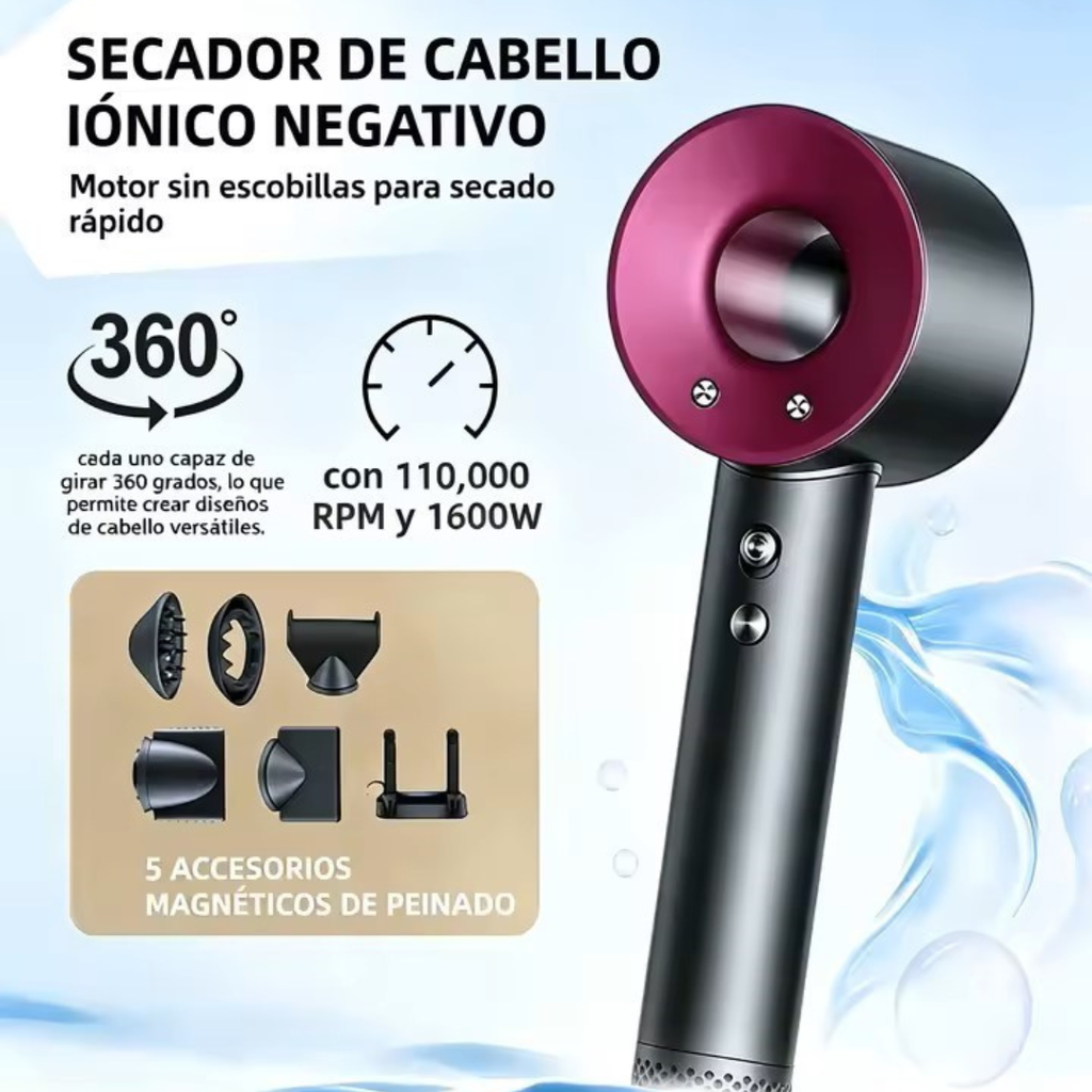 QORII | Secador Iónico profesional 5 en 1